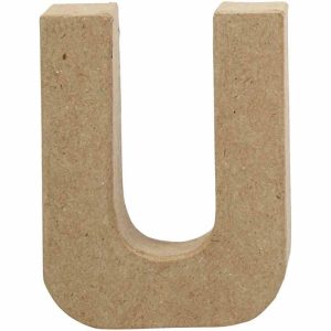 Bogstav, H: 10 cm, U, 1 stk.